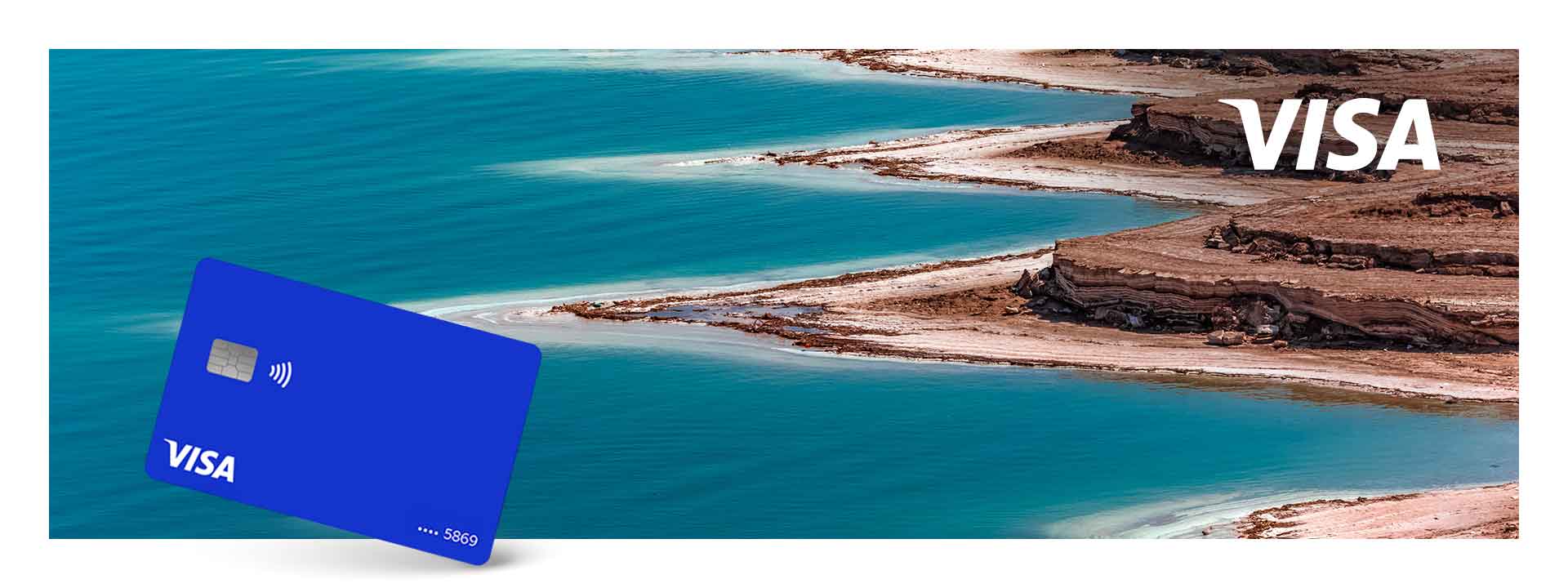 Top view of the ocean and rocky deserted beach