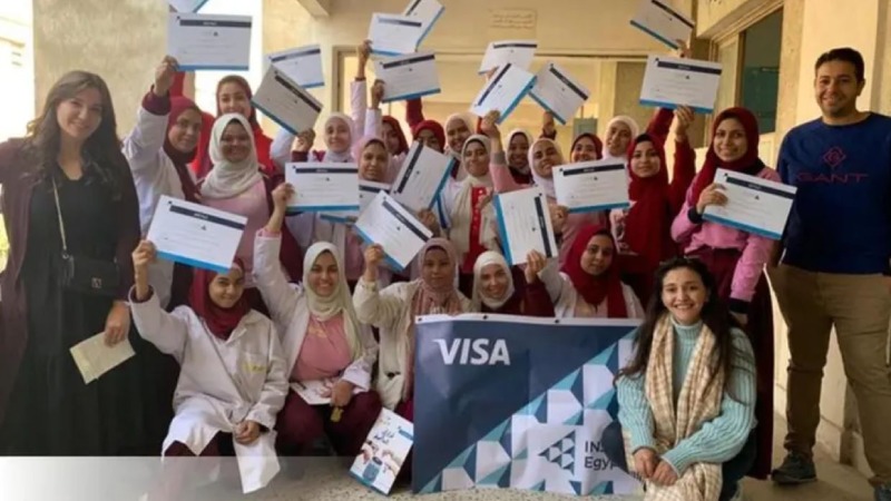 Visa INJAZ female students in vocational schools