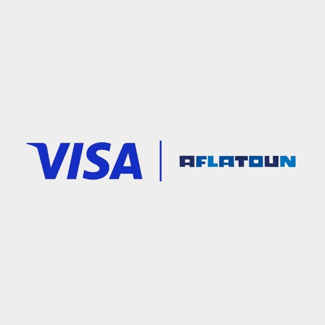 Visa and Aflatoun compound logos